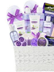 Jasmine Lavender Bath Gift Basket for Women