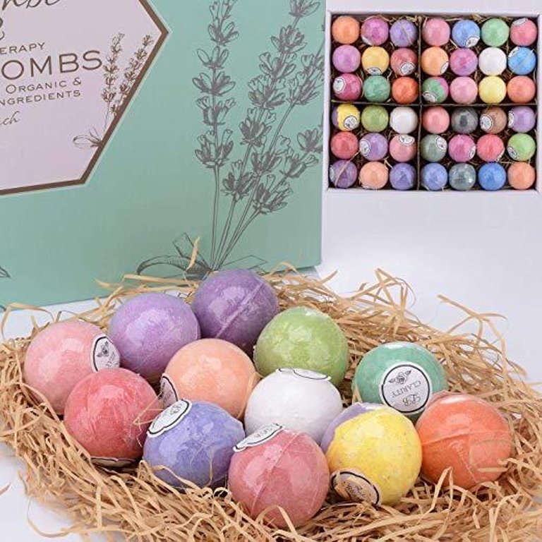 LaBombe 42 Piece Natural Bath Bomb XL Gift Set