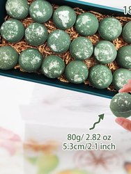 Luxurious Tea Tree and Mint Bath Bombs - Set Of 18 Individually Wrapped Natural And Organic Bath Balls For Ultimate Relaxation