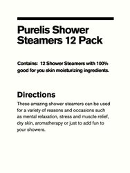 Purelis Natural Shower Steamer 12 pc Gift Box