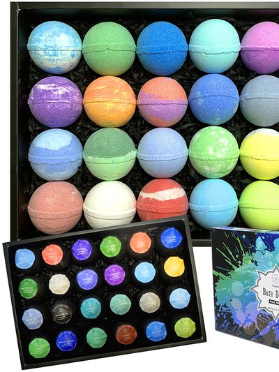 Purelis Purelis Naturals Men's 24 Piece Bath Bomb Gift Set product