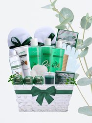 Spearmint Eucalyptus Bath & Body Spa Gift Basket