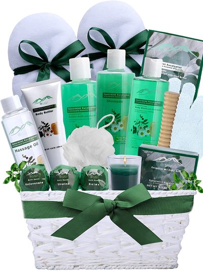 Purelis Spearmint Eucalyptus Bath & Body Spa Gift Basket product