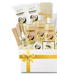 Warm Vanilla Sugar & Coconut Milk Premium Deluxe Bath & Body Gift Basket