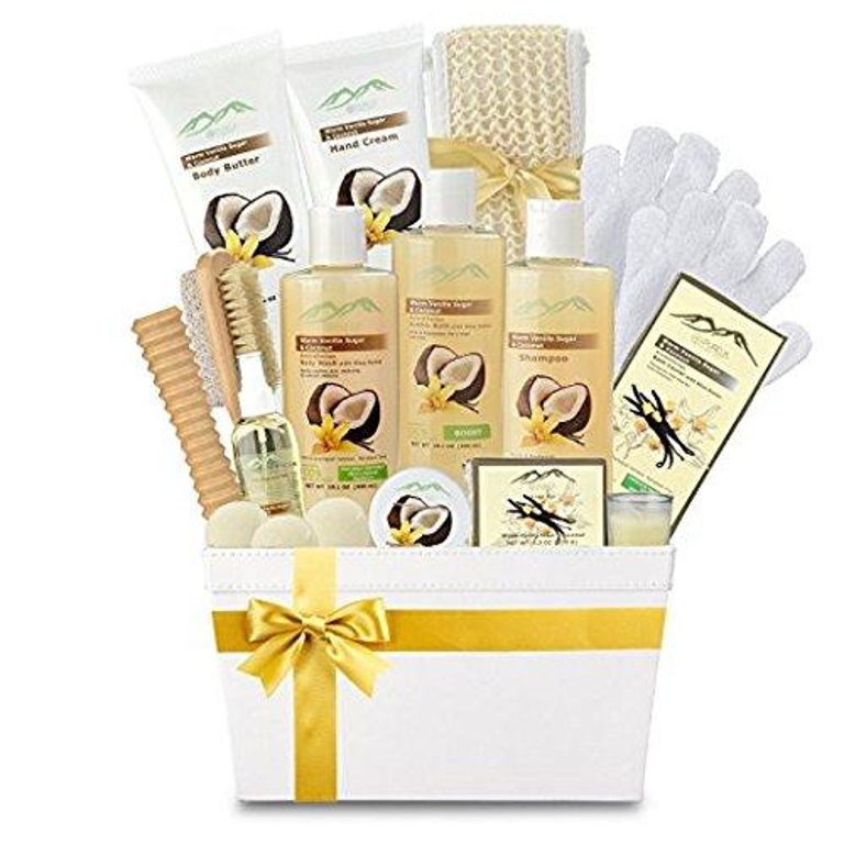 Warm Vanilla Sugar & Coconut Milk Premium Deluxe Bath & Body Gift Basket