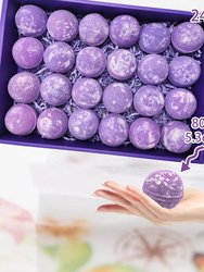 Zen's 24-Piece Lavender & Chamomile Bath Bombs: Handmade, Natural & Organic For A Relaxing Bath Experience Lavender Essential Oil