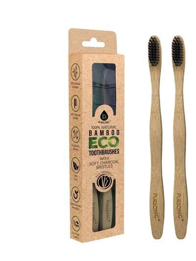 PURSONIC 100% Natural Bamboo Toothbrush product