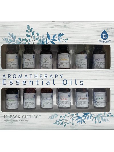 PURSONIC 12 Pack of Aromatherapy Essential Oils product