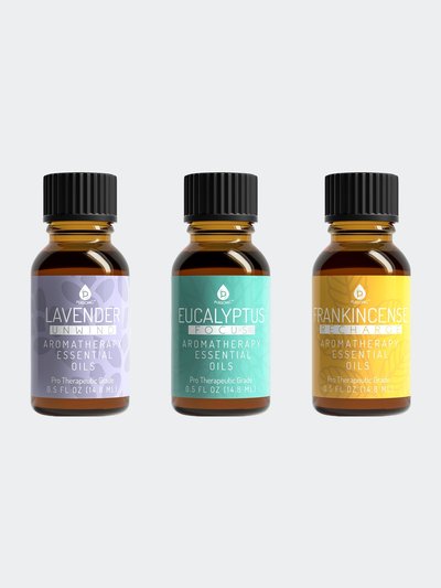 PURSONIC 3 Pack Aromatherapy Essential oils - Lavender, Eucalyptus, Frankincense product