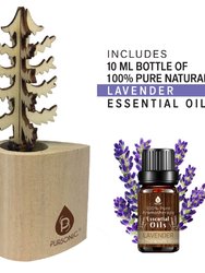 3D Wooden Standard Tree Reed Diffuser With Lavender Essential Oil