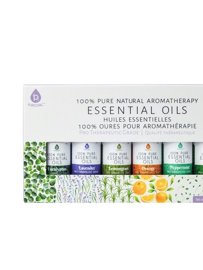PURSONIC 6 Pack Of 100% Pure Essential Aromatherapy Oils product