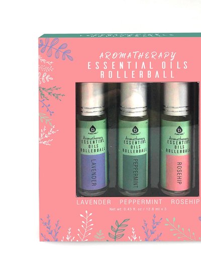 PURSONIC Aromatherapy Essential OIl Rollerballs (Lavender, Peppermint, Rosehip) product