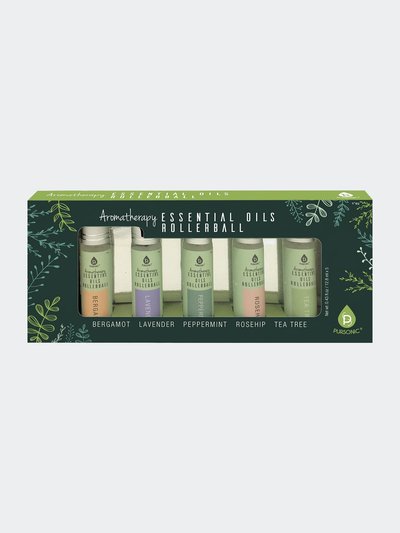 PURSONIC Aromatherapy Essential Oils Rollerballs (Bergamot, Lavender, Peppermint, Rosehip, Tea Tree) product