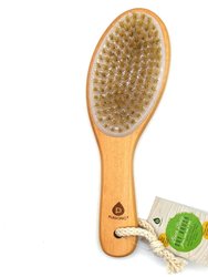 Bath Body Brush With Lotus Wooden Handle