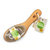 Bath Body Brush With Lotus Wooden Handle