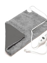 Extra Extra Large Electric Heating Pad - Grey Pattern