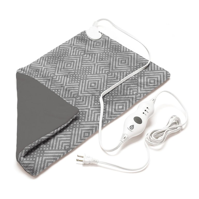 Extra Extra Large Electric Heating Pad - Grey Pattern