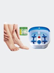 Foot Spa Massager With Tea Tree Oil Foot Salt Scrub, Heating Function