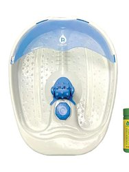 Foot Spa Massager With Tea Tree Oil Foot Salt Scrub (Warming Function) - Blue