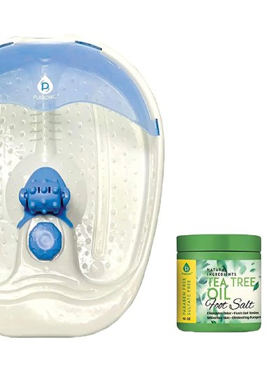 PURSONIC Foot Spa Massager With Tea Tree Oil Foot Salt Scrub (Warming Function) product