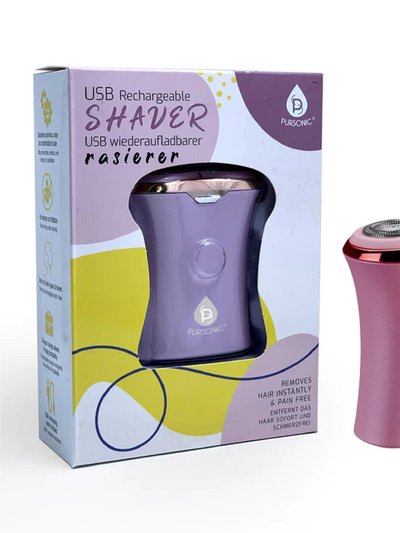 PURSONIC Rechargeable USB Ladies Shaver, Removes Hair Instantly & Pain Free product