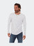 Beckett Long Sleeve Henley - White - White