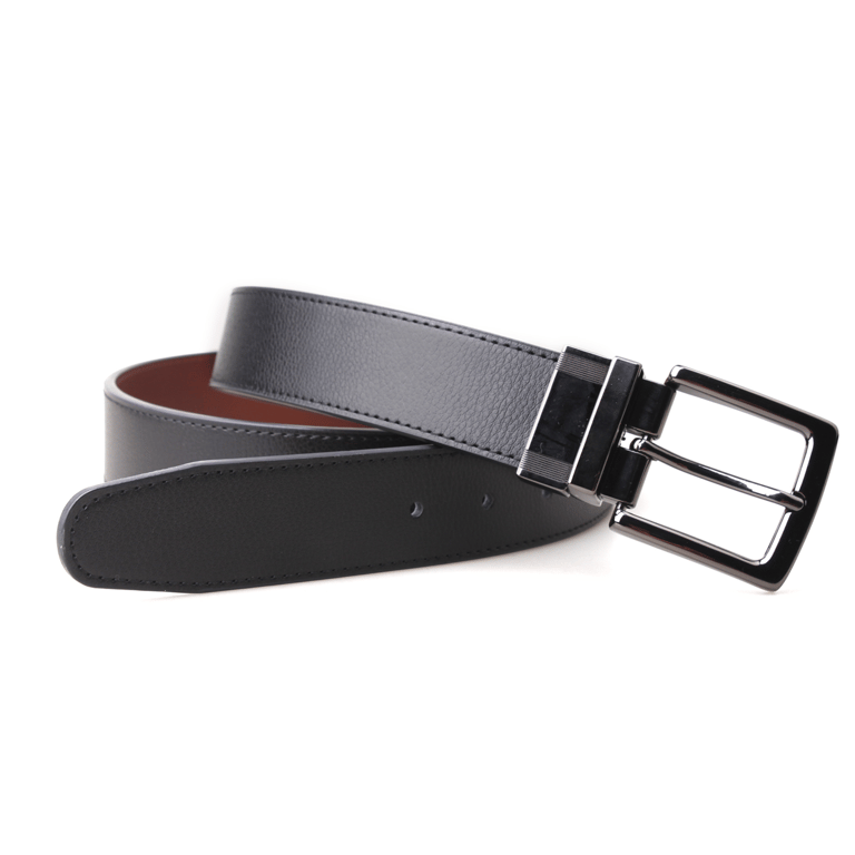 Carter Reversible Leather 3.5 CM Belt - Reversible Brown/Black
