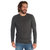 Devin Textured Long Sleeve Tee - Charcoal Heather - Charcoal Heather