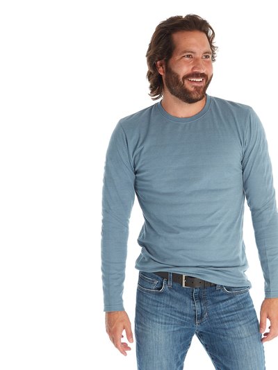 PX Devin Textured Long Sleeve Tee - Dusty Blue product