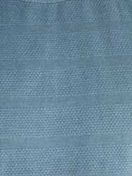 Devin Textured Long Sleeve Tee - Dusty Blue