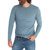 Devin Textured Long Sleeve Tee - Dusty Blue