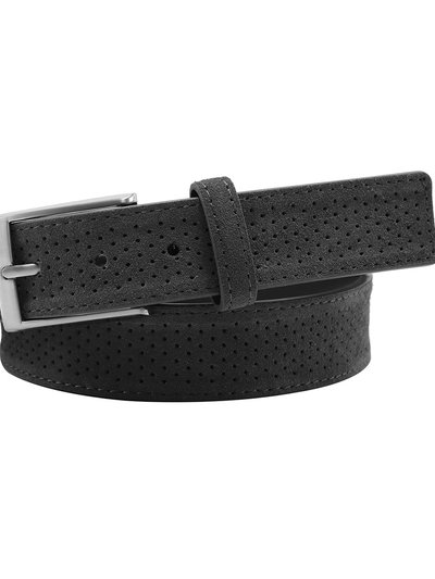 PX Edwin Suede Leather 3.5 cm Belt - Light Grey product