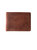 Gus Leather Diagonal Perforated Bifold Wallet - Brown