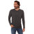 Harper Long Sleeve Henley - Charcoal Heather - Charcoal Heather