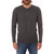 Harper Long Sleeve Henley - Charcoal Heather