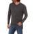 Harper Long Sleeve Henley - Charcoal Heather