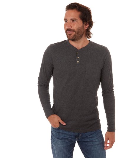 PX Harper Long Sleeve Henley - Charcoal Heather product