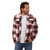 Hendrix Plaid Zip Up Shacket - Red