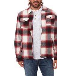 Hendrix Plaid Zip Up Shacket