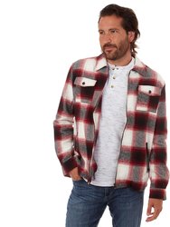 Hendrix Plaid Zip Up Shacket