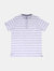 Josiah Jacquard Striped Henley - Cream