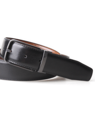 Kelvin Reversible Leather 3.5 cm Belt - Reversible cognac/Black