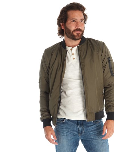 PX Lewis Sherpa Lined Bomber Jacket - Olive product