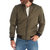 Lewis Sherpa Lined Bomber Jacket - Olive