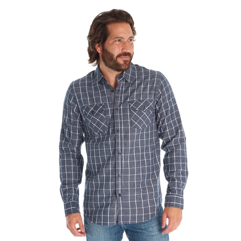 Owen Flannel Shirt - Navy