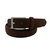 Remy Suede Leather 3.5 CM Belt - Chocolate - Chocolate