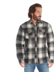 Ricky Quilted Flannel Jacket - Black