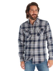 Walker Flannel Shirt - Navy