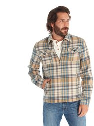 Walter Plaid Zip Up Shacket