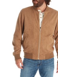 Wilson Faux Suede Bomber Jacket